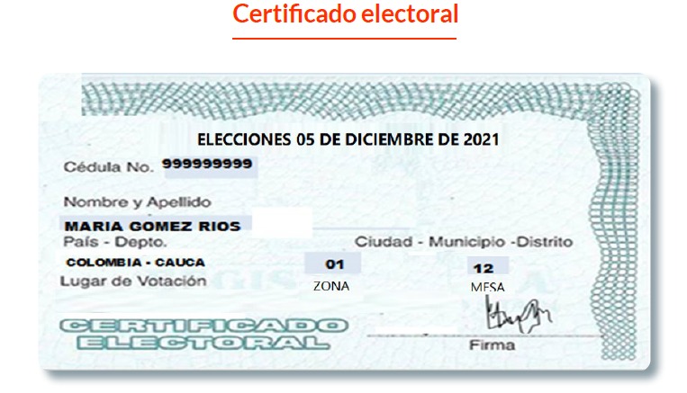 Certificado Electoral